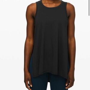Lululemon Long for length tank in black size XS